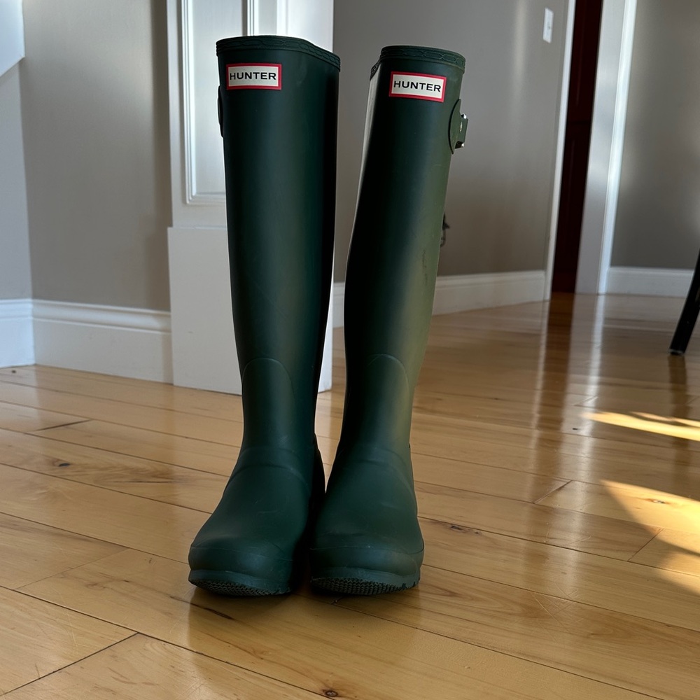 Hunter Forest Green Waterproof Boots